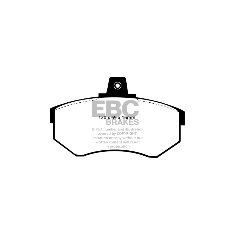 EBC PD01KF068 Audi Greenstuff Front Brake Pad & Plain Disc Kit  - Girling/TRW Caliper (Inc. 80, 90, 100) 2 | ML Performance UK Car Parts