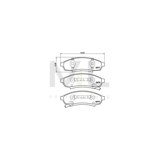 Brembo P 07 003 Brake Pad Set With Acoustic Wear Warning | ML Performance Car Parts