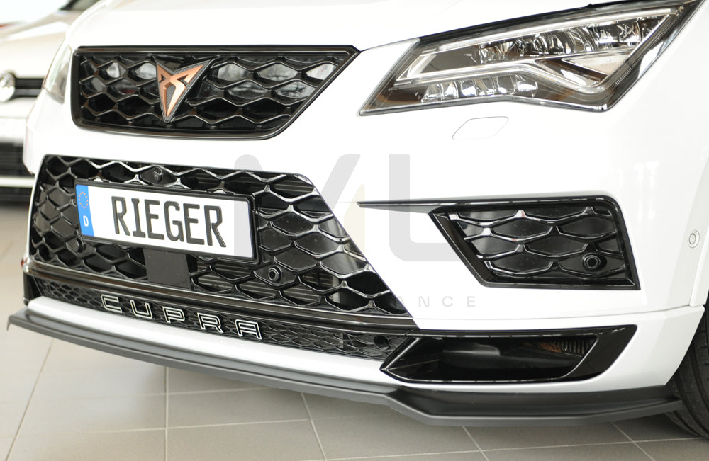 Rieger 00027044 SEAT 5FP Ateca Cupra Front Splitter 6 | ML Performance UK Car Parts