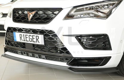 Rieger 00027044 SEAT 5FP Ateca Cupra Front Splitter 6 | ML Performance UK Car Parts