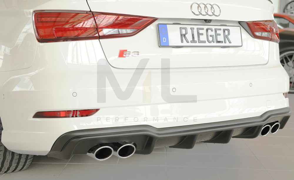Rieger 00056825 Audi 8V S3 Rear Diffuser 3 | ML Performance UK Car Parts