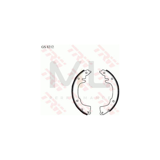 TRW GS8212 Brake Shoe Set for RENAULT Estafette | ML Performance Car Parts