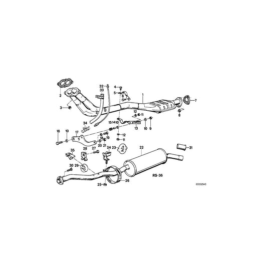 Genuine BMW 11761710914 E30 Holder 48mm (Inc. 316i & 318i) | ML Performance UK Car Parts