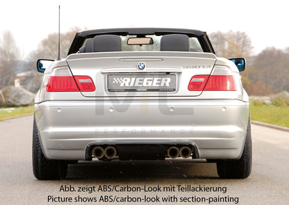 Rieger 00050113 BMW 3 Series E46 Rear Diffuser 4 | ML Performance UK Car Parts