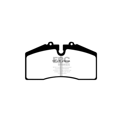 EBC PD02KF056 Audi Porsche Redstuff Front Brake Pad & Plain Disc Kit - Brembo Caliper (Inc. RS2 & 968) 2 | ML Performance UK Car Parts