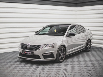 Maxton Design Skoda Octavia Rs MK3 Facelift (2016-2019) Front Splitter V.1