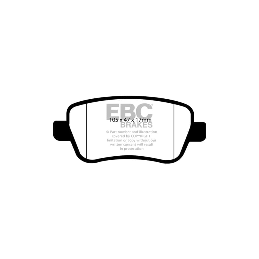 EBC PDKR305 Fiat Croma Mk2 Ultimax Rear Brake Pad & Plain Disc Kit 2 | ML Performance UK Car Parts