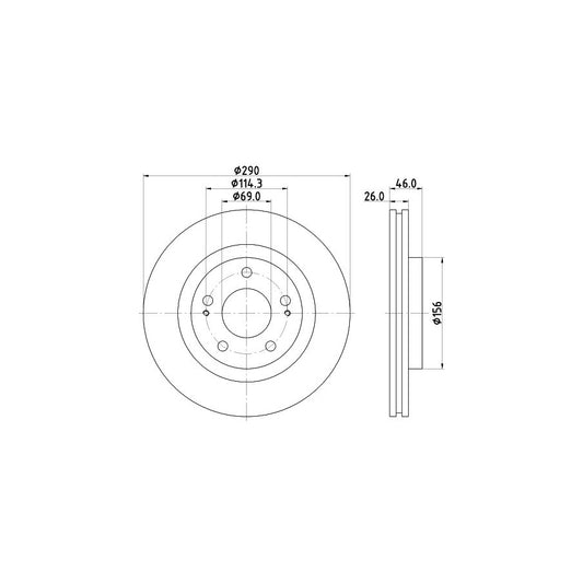 Hella 8ML 376 765-101 Intercooler For Ford Transit
