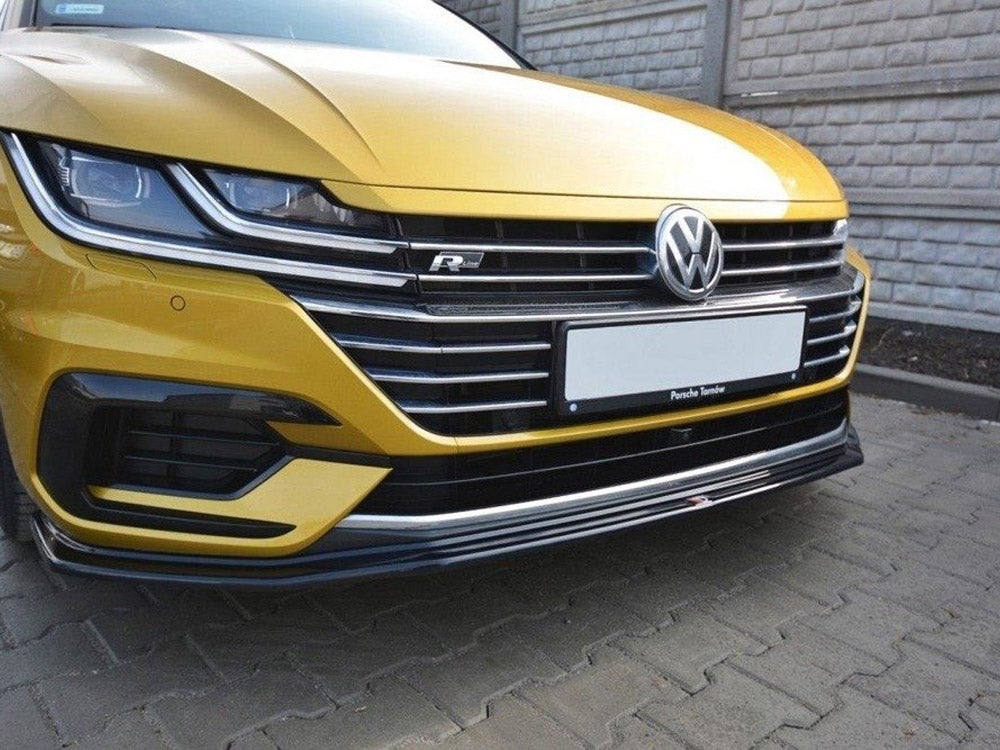 Maxton Design VW-AR-1-RLINE-FD1T Front Splitter V.1 VW Arteon R-line | ML Performance UK Car Parts