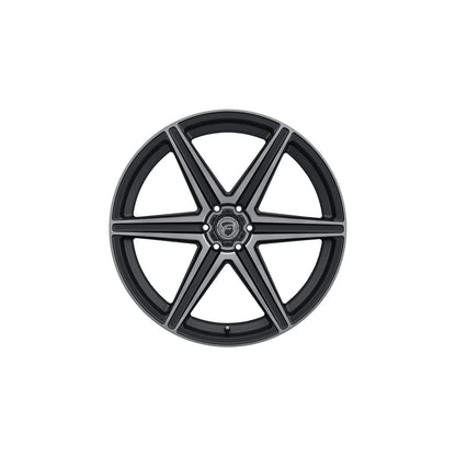 Forgestar F01240084P25 24x10 X6 Standard 6x139.7 ET25 BS6.5 Satin Black Machined - Double Dark Tint Truck & SUV Wheel
