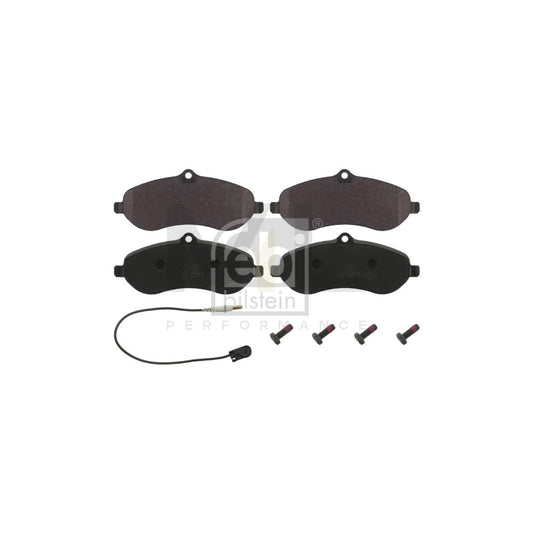 Febi Bilstein 16830 Brake Pad Set Front Axle, Incl. Wear Warning Contact, With Bolts/Screws | ML Performance Car Parts