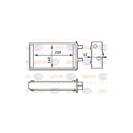 Hella 8FH 351 311-001 Heater Matrix