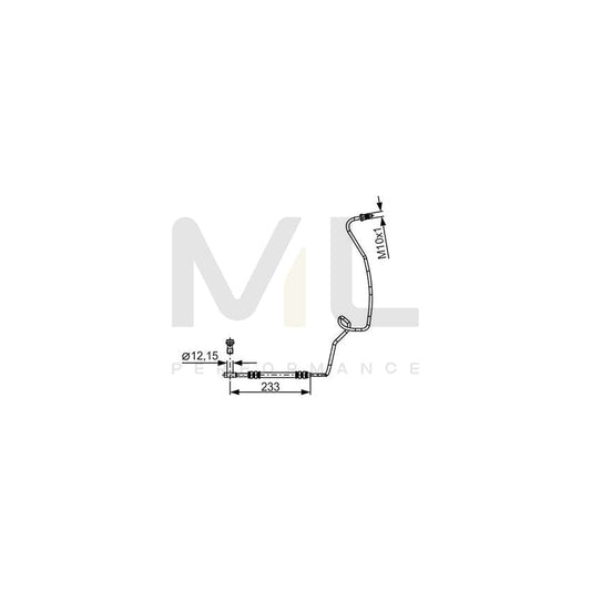BOSCH 1 987 481 338 Brake Hose 623mm | ML Performance Car Parts