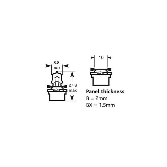 RING R64122 12V 3W B10D (Brown Base) Panel (10 units ) | ML Performance
