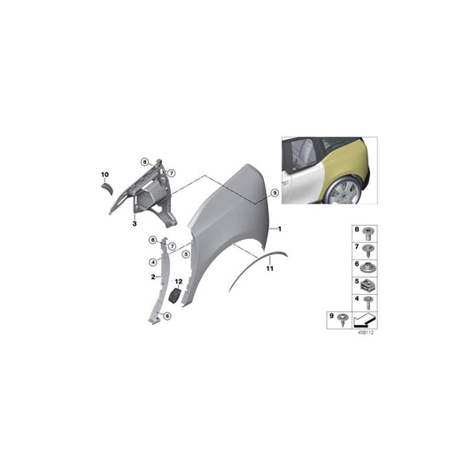 Genuine BMW 51137462327 I01 Left Rear Side Panel (Inc. i3s 120Ah, i3s 94Ah & i3s 120Ah Rex) | ML Performance UK Car Parts