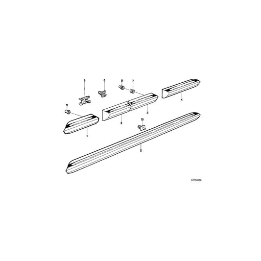 Genuine BMW 51131935446 E30 Moulding Fender Front Right (Inc.  & 325ix) | ML Performance UK Car Parts