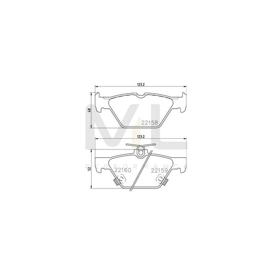 Hella 8DB 355 023-341 Brake Pad Set With Acoustic Wear Warning | ML Performance Car Parts