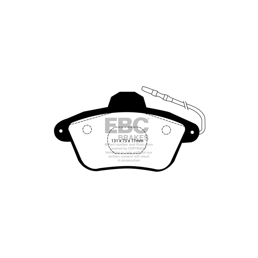 EBC DP41526R Alpine Renault Yellowstuff Rear Brake Pads - Bendix Caliper (Inc. A610, Alpine, Clio Mk2 & Spider) 2 | ML Performance UK Car Parts