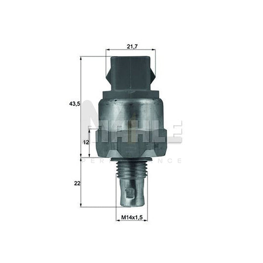 MAHLE ORIGINAL TX 9 79 Engine thermostat suitable for MERCEDES-BENZ Ponton (W120) Opening Temperature: 79��C, without gasket / seal | ML Performance Car Parts