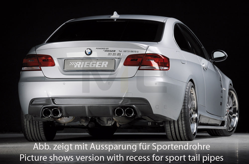 Rieger 00099859 BMW 3 Series E92 E93 Rear Diffuser 2 | ML Performance UK Car Parts
