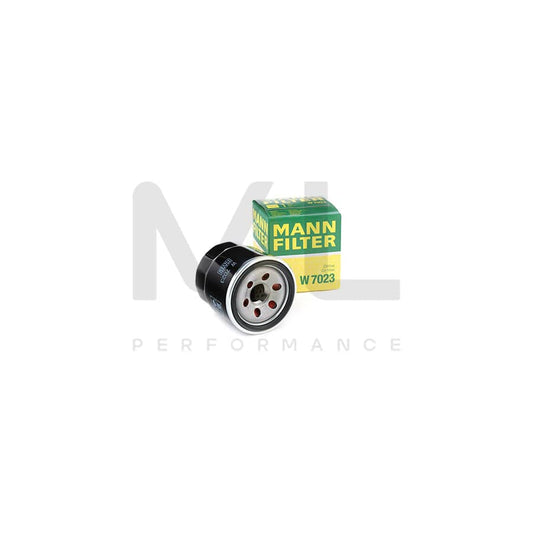 MANN-FILTER W 7023 Oil Filter Spin-on Filter, with one anti-return valve | ML Performance Car Parts