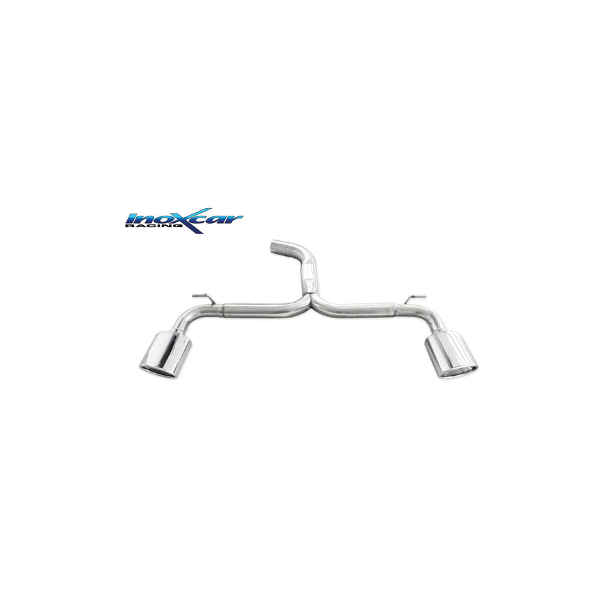InoXcar SELE.20.150 Seat Leon (5F) Non-Resonated Rear Exhaust | ML Performance UK Car Parts