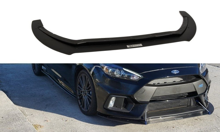 Maxton Design FO-FO-3-RS-FD1T+CNCA Hybrid Front Splitter Ford Focus RS MK3 | ML Performance UK Car Parts