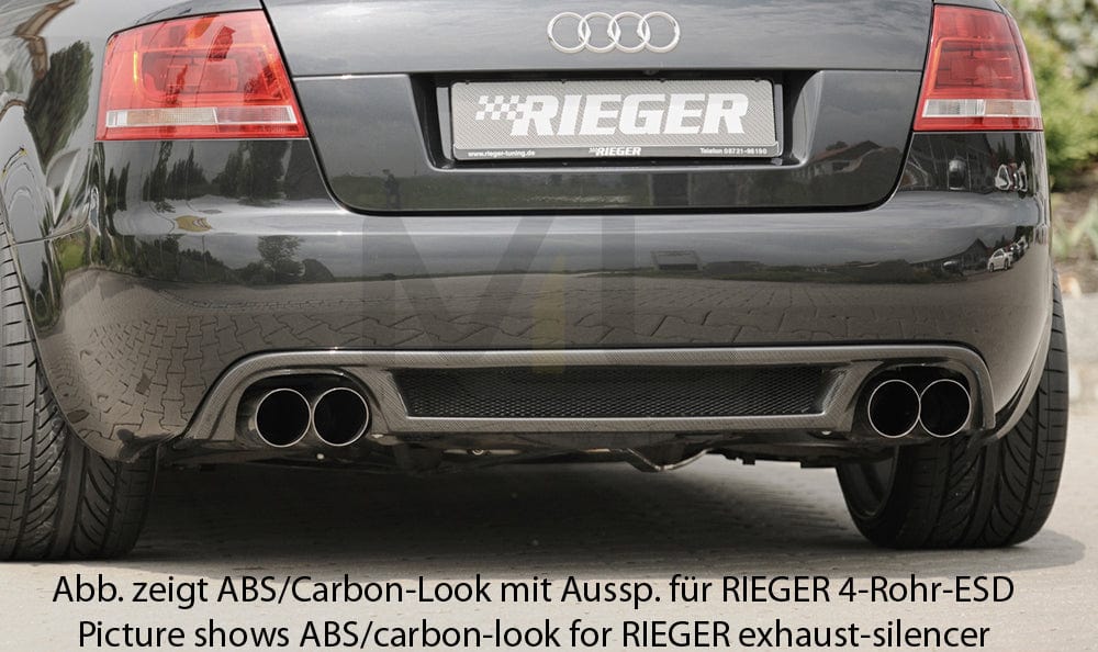 Rieger 00055268 Audi 8H A4 Rear Diffuser 3 | ML Performance UK Car Parts