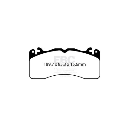 EBC DP83040RP1 Ford Mustang RP-1 Full Race Front Brake Pads 2 | ML Performance UK Car Parts