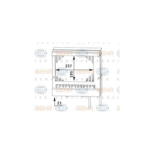 Hella 8FH 351 311-241 Heater Matrix