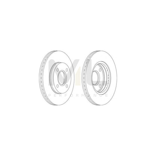 FERODO DDF1072-1 Brake Disc Vented | ML Performance Car Parts