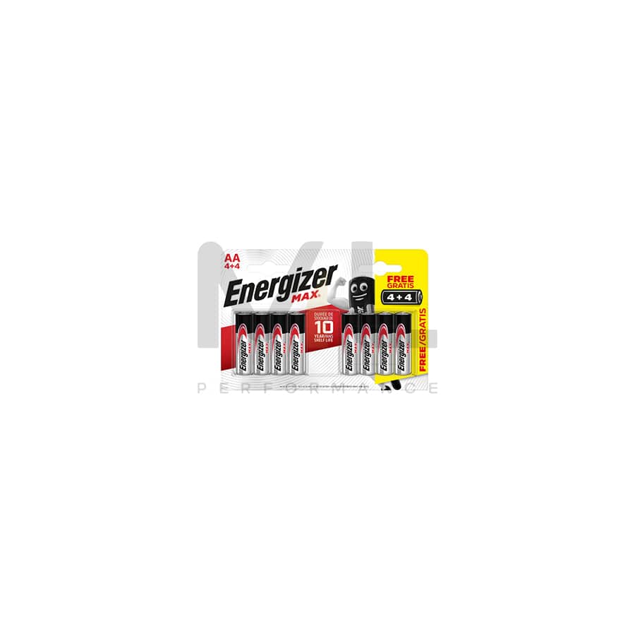 ENERGIZER Max Alk AA BP8 4+4 | ML Performance UK Car Parts