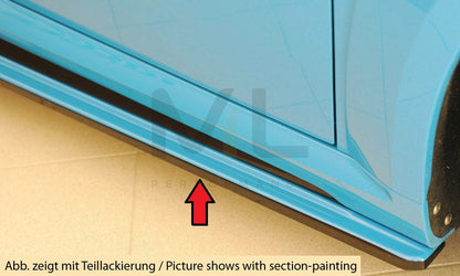 Rieger 00055187 Audi 8J-FV 8S Side Skirt Splitter (TT, TTS & TTRS) 8 | ML Performance UK Car Parts