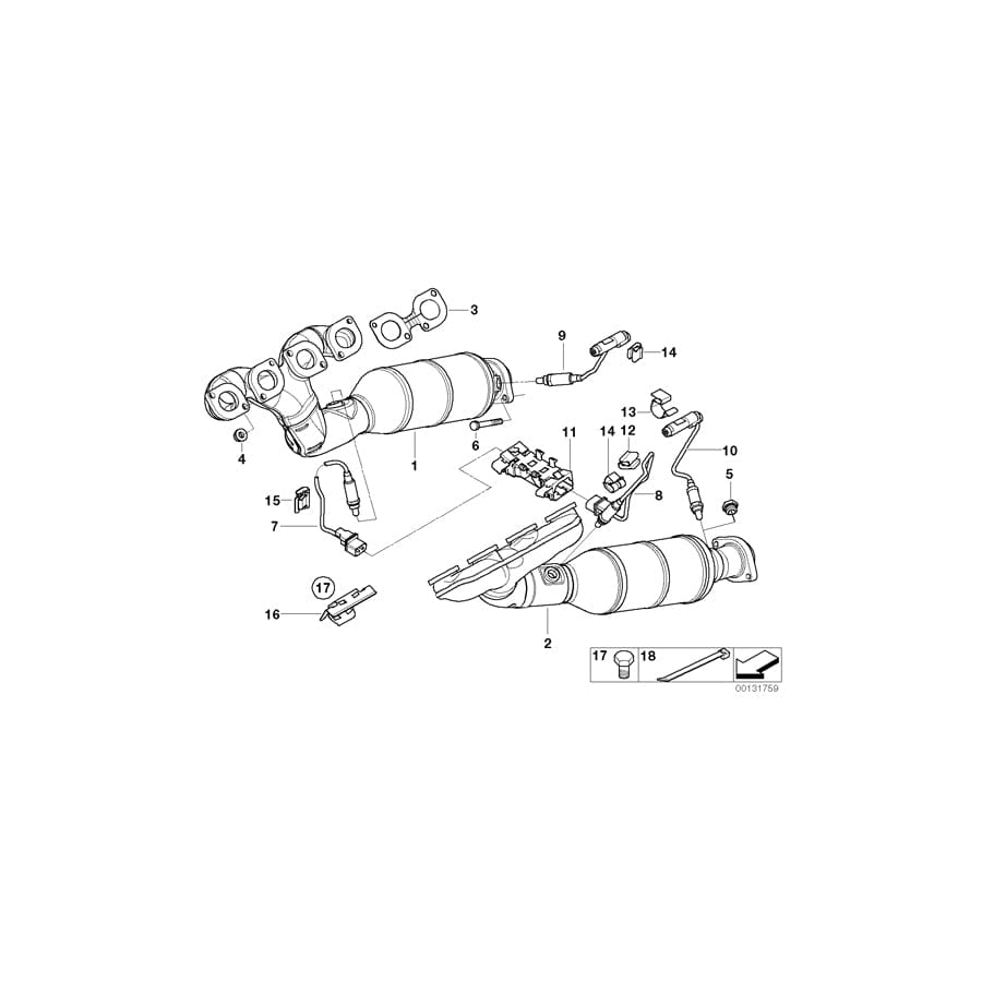 Genuine BMW 11787506855 RR1 E63 Bracket For Connector Housing (Inc. 735Li, X5 4.8is & Phantom) | ML Performance UK Car Parts