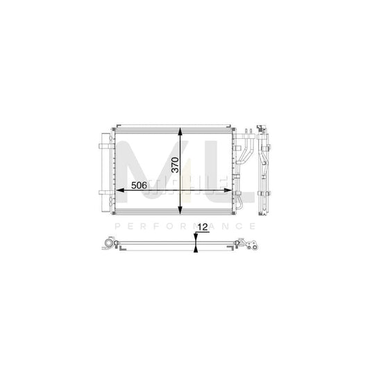 MAHLE ORIGINAL AC 58 000P Air conditioning condenser with dryer | ML Performance Car Parts