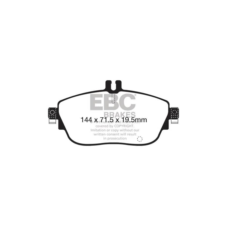 EBC PDKF1193 Mercedes-Benz W176 W246 C/X117 Ultimax Front Brake Pad & Plain Disc Kit 2 | ML Performance UK Car Parts
