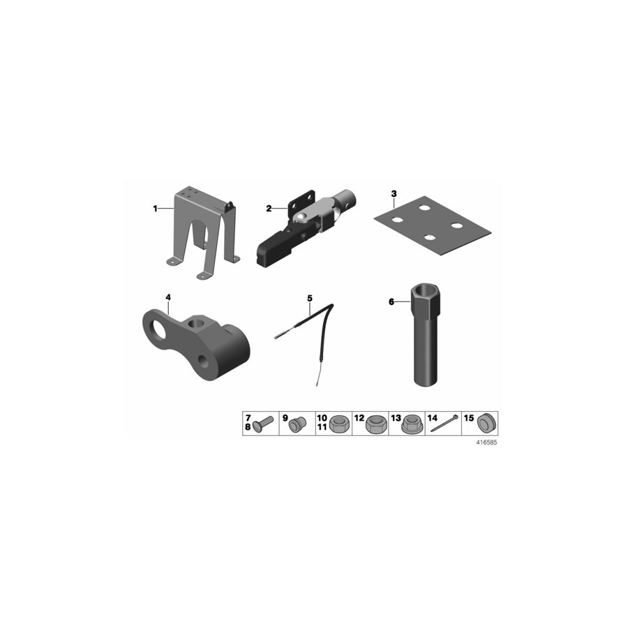 Genuine BMW 11417742711 Hex Nut M7-8.8 ZN (Inc. M235i Racing) | ML Performance UK Car Parts