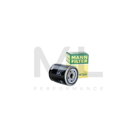 MANN-FILTER W 7041 Oil Filter Spin-on Filter, with one anti-return valve | ML Performance Car Parts