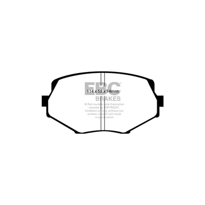 EBC DP51002NDX Mazda MX5 Bluestuff NDX Front Brake Pads  - Akebono Caliper 2 | ML Performance UK Car Parts