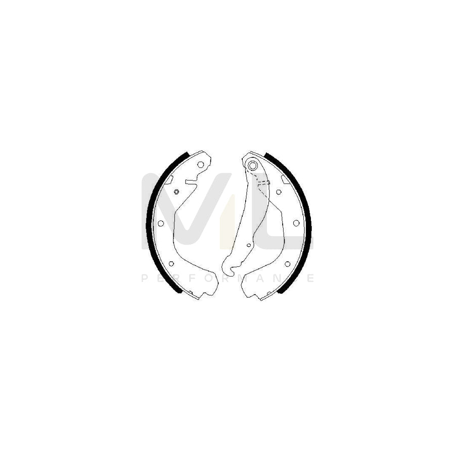 BOSCH 0 986 487 213 Brake Shoe Set | ML Performance Car Parts