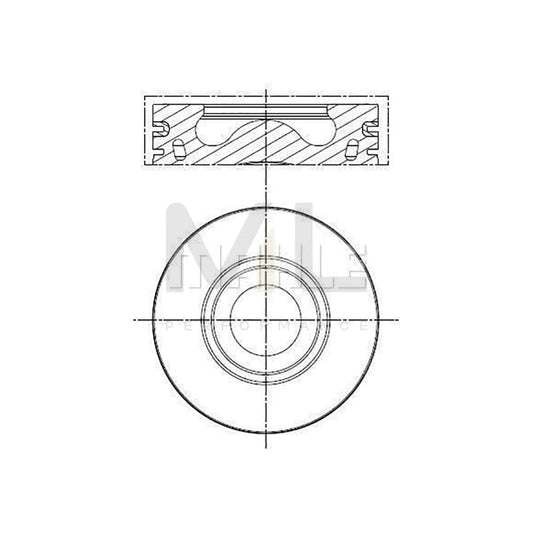 MAHLE ORIGINAL 013 PI 00140 000 Piston 89,92 mm, with cooling duct, with piston ring carrier | ML Performance Car Parts