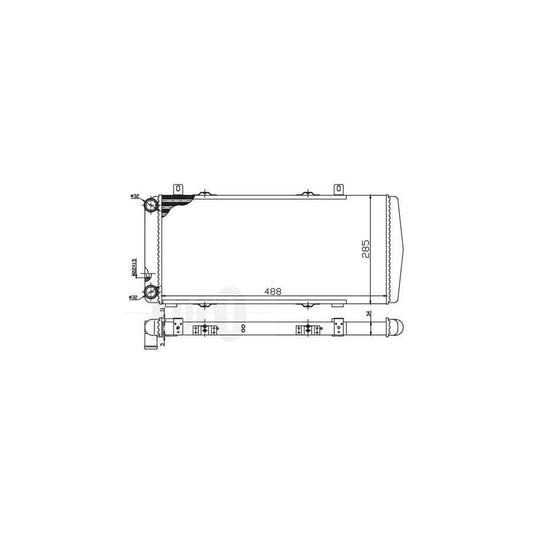 Abakus 0480170002 Engine Radiator For Skoda Felicia | ML Performance UK