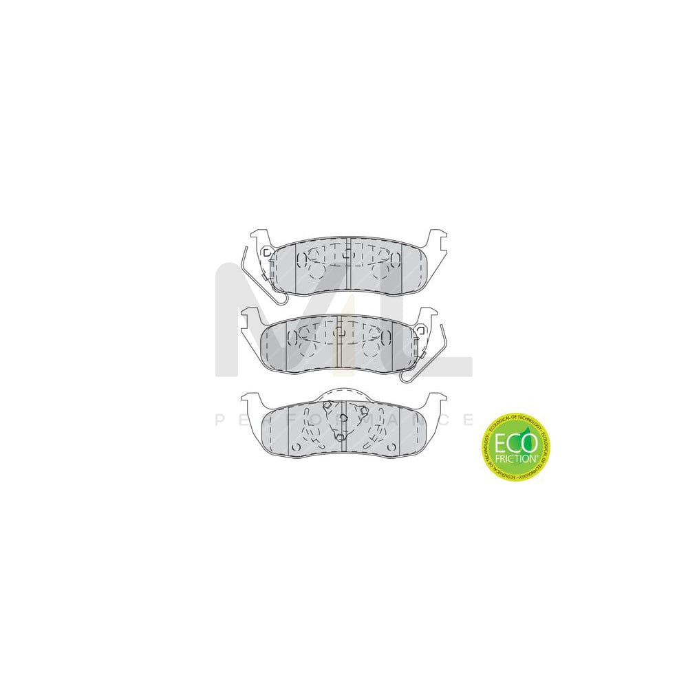 Ferodo Premier Fvr1647 Brake Pad Set Incl. Wear Warning Contact, With Piston Clip, Without Accessories | ML Performance Car Parts