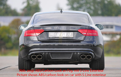 Rieger 00055416 Audi B8 B81 A5 Rear Diffuser 3 | ML Performance UK Car Parts