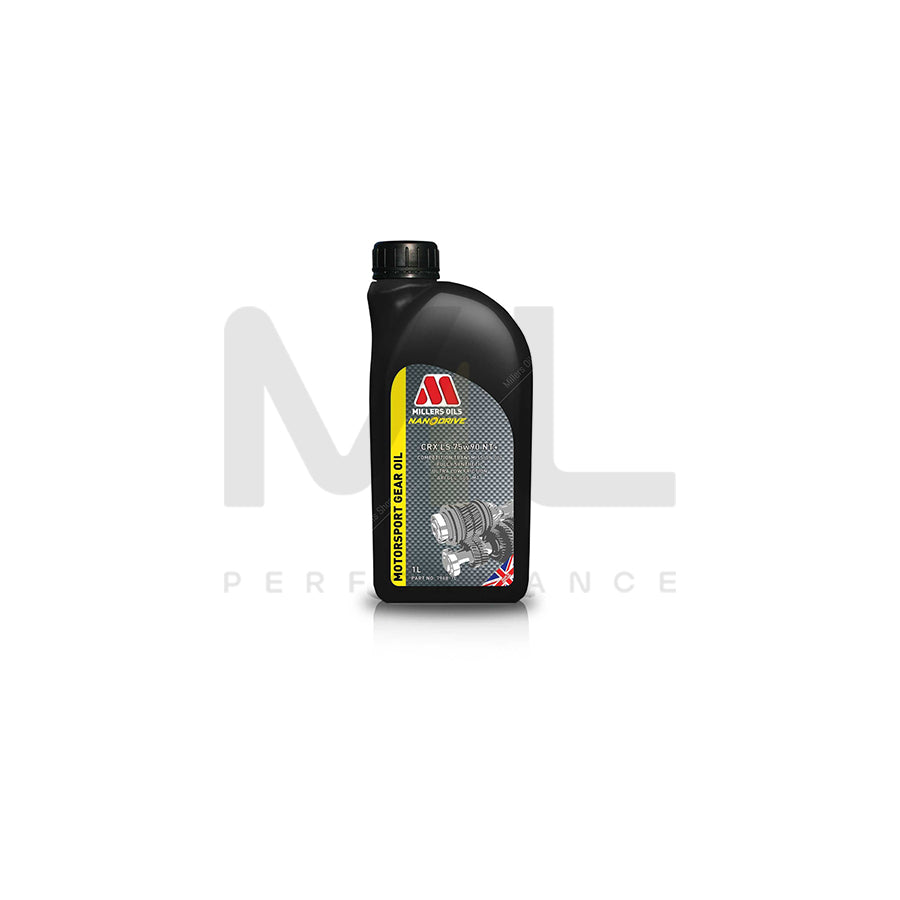 Millers Oils Motorsport CRX LS 75w-90 NT+ Fully Synthetic Transmission Oil 1l | Engine Oil | ML Car Parts UK | ML Performance