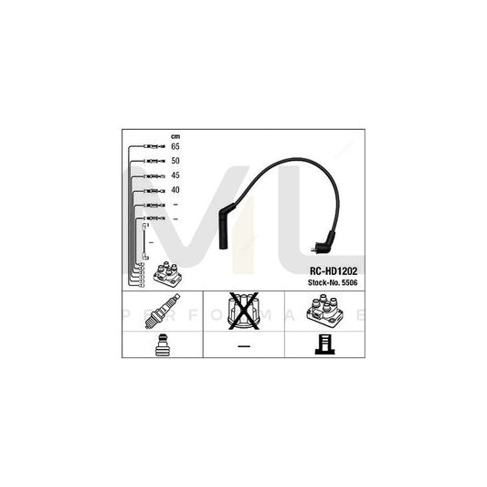 NGK Ignition Cable Kit RC-HD1202 (NGK5506) | ML Car Parts UK | ML Performance