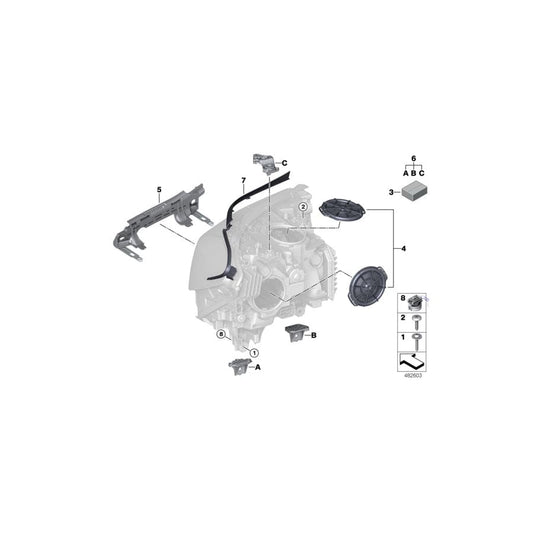 Genuine BMW 63118491783 G32 Repair Kit, Left Headlight (Inc. 630i, 620dX & 640dX) | ML Performance UK Car Parts