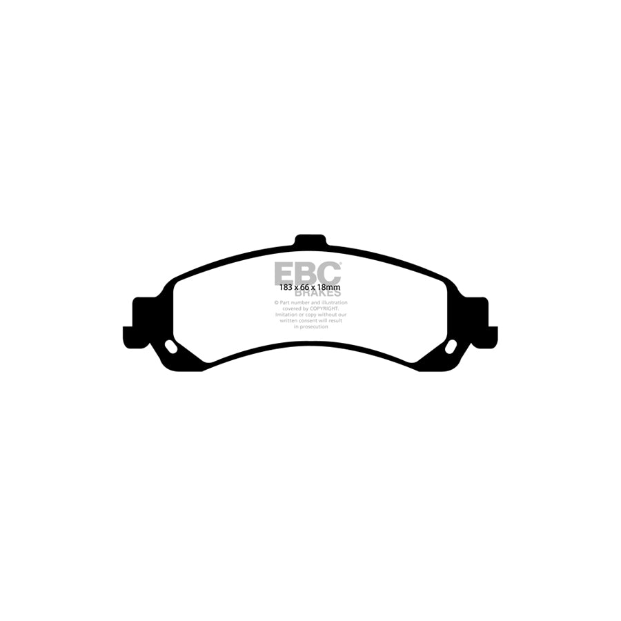 EBC DP61635 Cadillac Chevrolet Gmc Greenstuff Rear Brake Pads 2 | ML Performance UK Car Parts