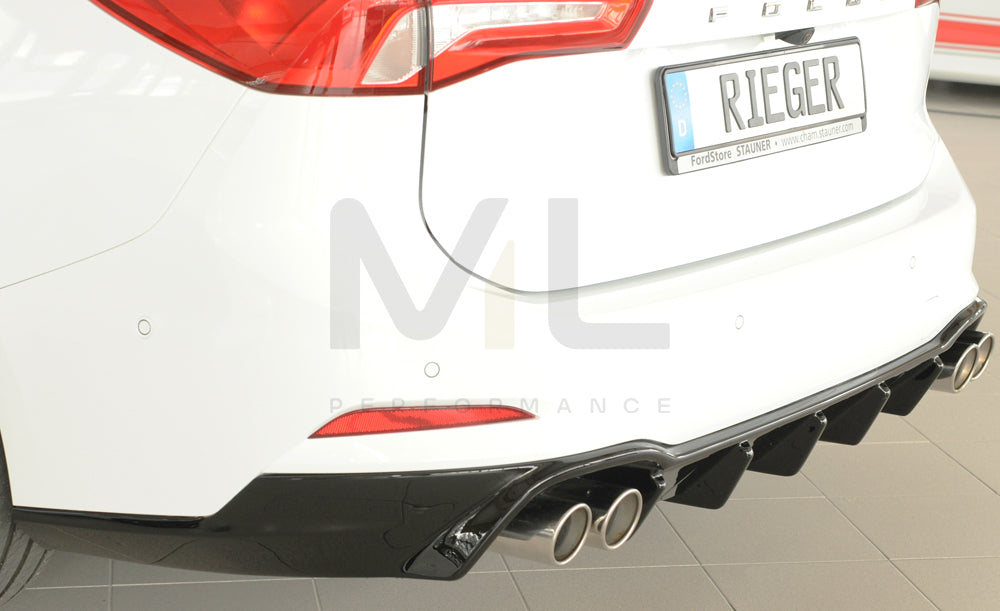 Rieger 00088239 Ford DEH Focus 4 Rear Diffuser (Inc. Focus 4 ST) 8 | ML Performance UK Car Parts
