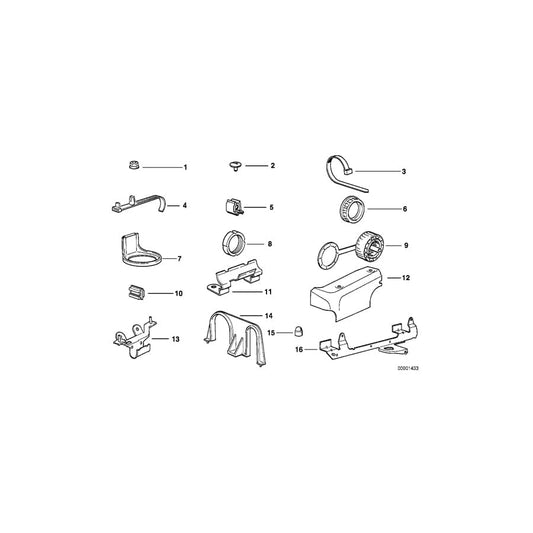 Genuine BMW 12521711244 E34 E32 Bracket, Cable Harness (Inc. 525ix, M5 3.8 & 750iLS) | ML Performance UK Car Parts